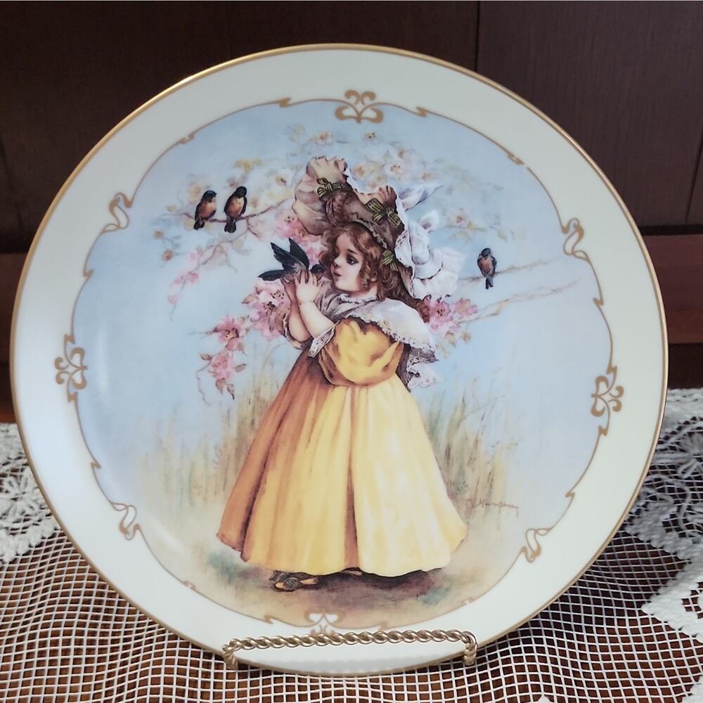 The Little Captive by Maud Humphrey Bogart Little Ladies Plate #0738D Hamilton